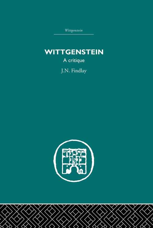 Book cover of Wittgenstein: A Critique