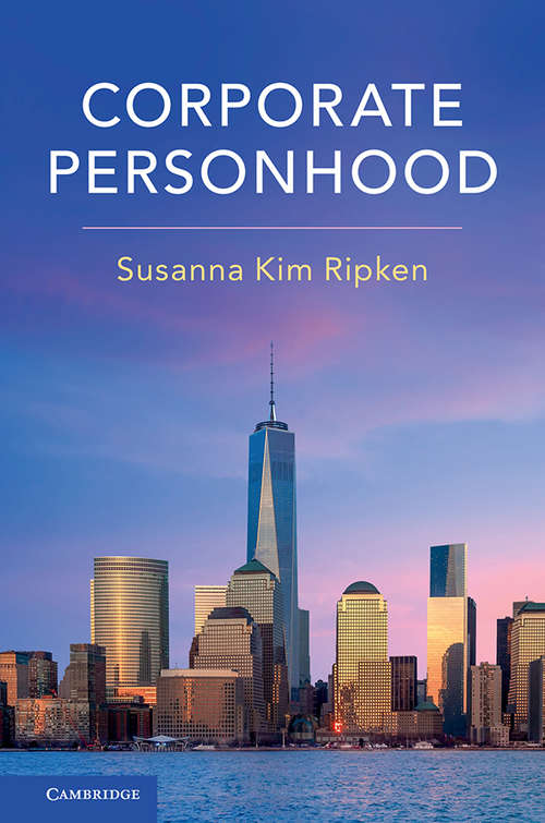 Book cover of Corporate Personhood