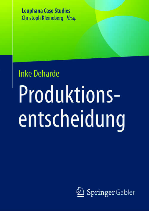 Book cover of Produktionsentscheidung