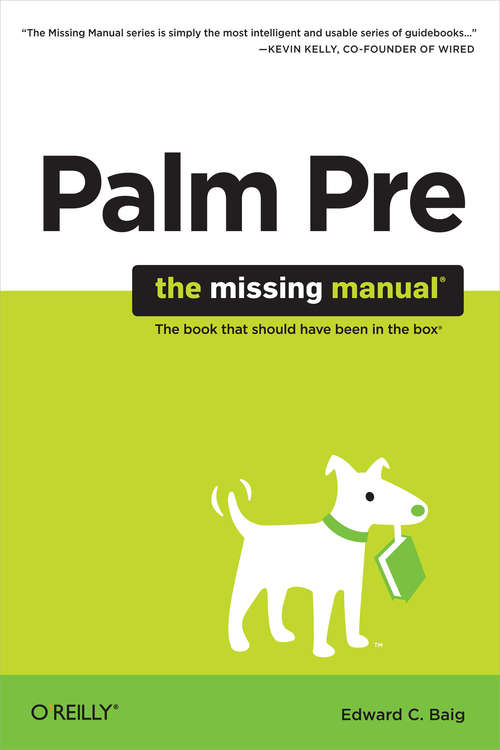 Book cover of Palm Pre: The Missing Manual (Missing Manual)