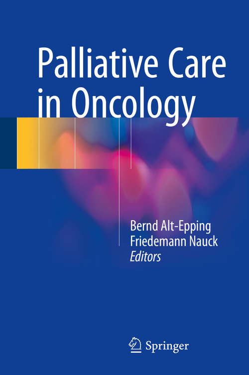 Book cover of Palliative Care in Oncology