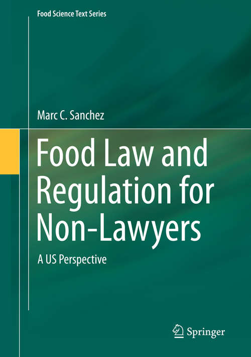 Book cover of Food Law and Regulation for Non-Lawyers