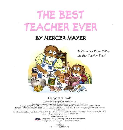 Book cover of The Best Teacher Ever (Little Critter)