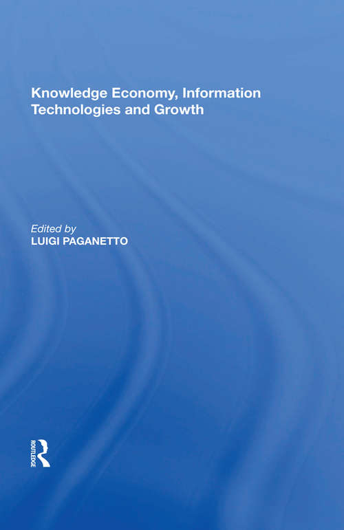 Book cover of Knowledge Economy, Information Technologies and Growth