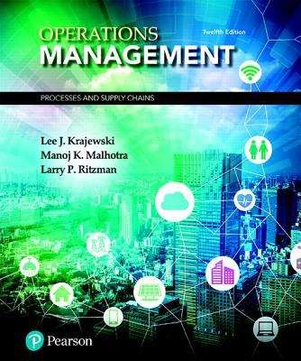 Book cover of Operations Management: Processes And Supply Chains (Twelfth Edition)