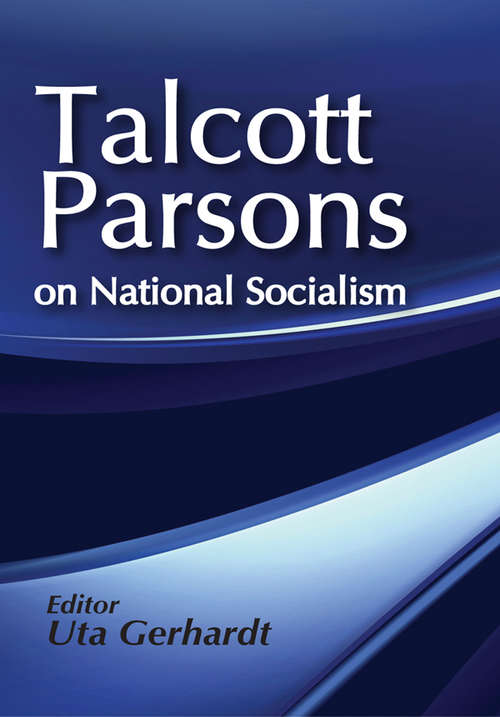 Book cover of On National Socialism (Social Institutions And Social Change Ser.)