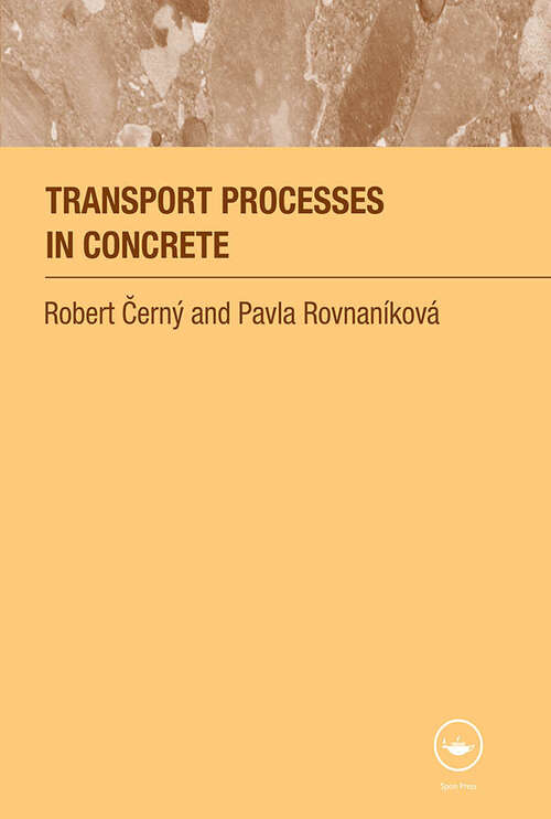 Book cover of Transport Processes in Concrete (1)