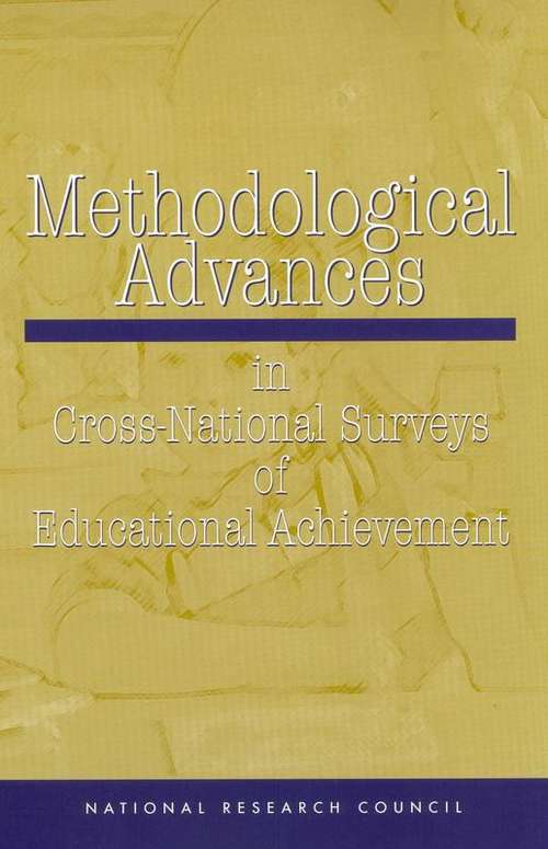 Book cover of Methodological Advances in Cross-National Surveys of Educational Achievement