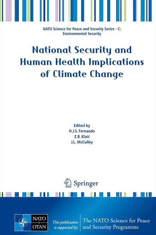 Book cover of National Security and Human Health Implications of Climate Change