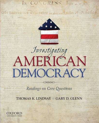 Book cover of Investigating American Democracy: Readings on Core Questions