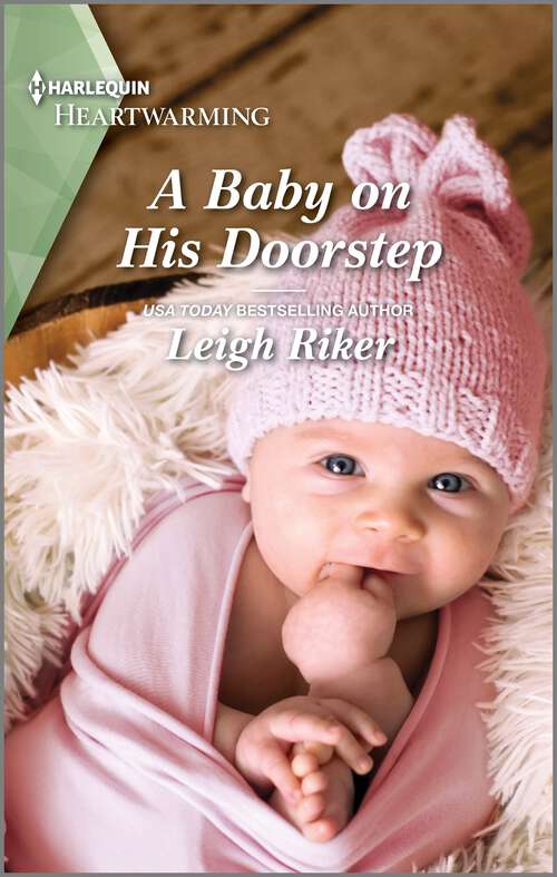 Book cover of A Baby on His Doorstep: A Clean and Uplifting Romance (Kansas Cowboys #11)