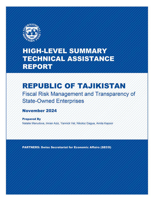 Book cover of Republic Of Tajikistan: Fiscal Risk Management and Transparency of State-Owned Enterprises