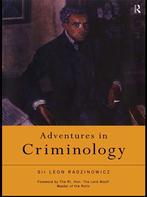 Book cover of Adventures in Criminology