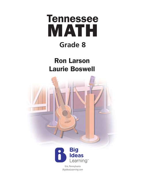Book cover of Tennessee Math, Grade 8