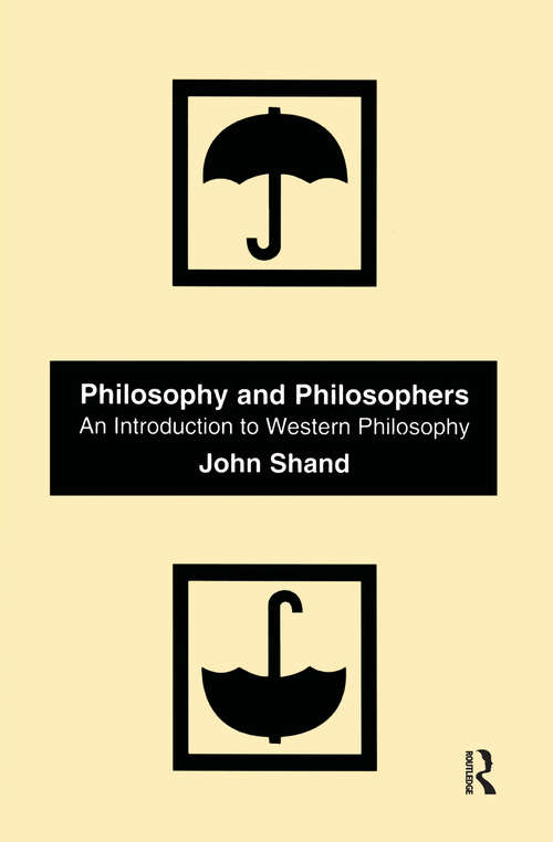 Book cover of Philosophy and Philosophers: An Introduction to Western Philosophy