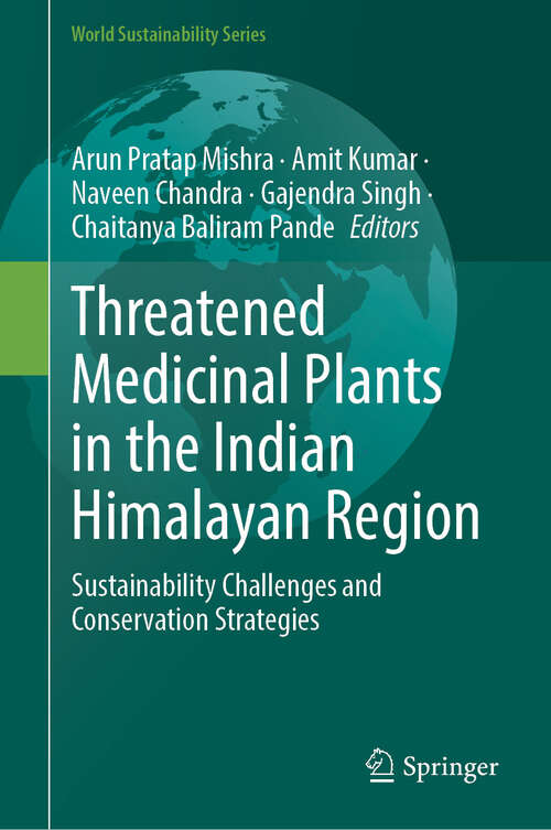 Book cover of Threatened Medicinal Plants in the Indian Himalayan Region: Sustainability Challenges and Conservation Strategies (World Sustainability Series)