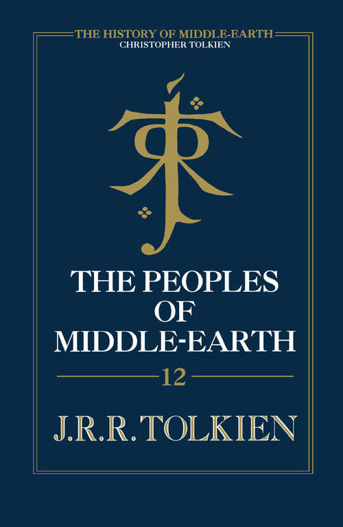 Book cover of The Peoples of Middle-earth