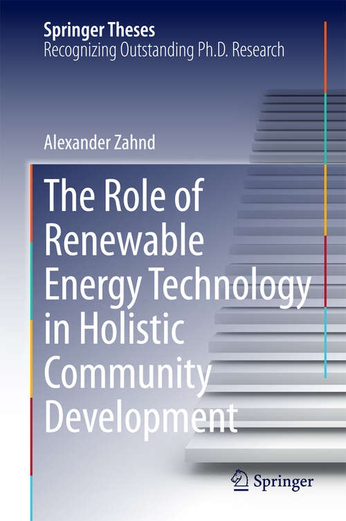 Book cover of The Role of Renewable Energy Technology in Holistic Community Development