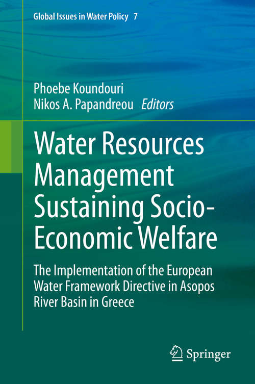Book cover of Water Resources Management Sustaining Socio-Economic Welfare