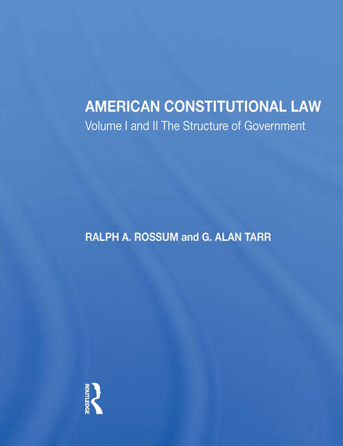 Book cover of American Constitutional Law 8E, 2-VOL SET: 2-VOLUME SET