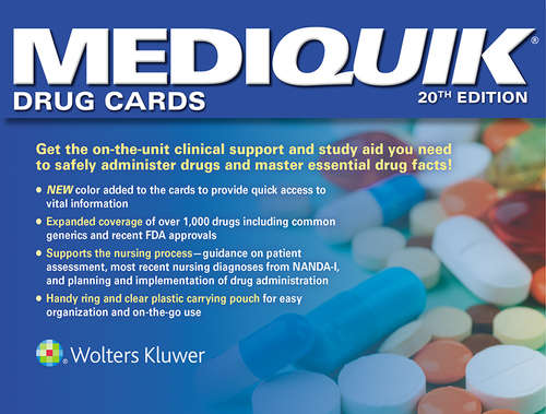 Book cover of MediQuik Drug Cards (19)