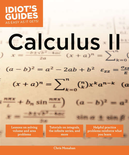 Book cover of Calculus II (Idiot's Guides)