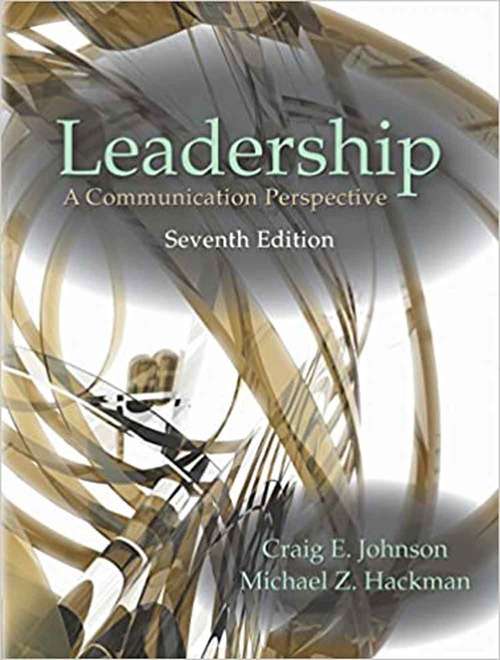 Book cover of Leadership: A Communication Perspective (Seventh Edition)