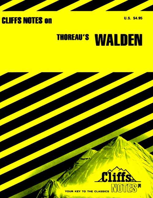 Book cover of CliffsNotes on Thoreau's Walden (Cliffs Notes Series)