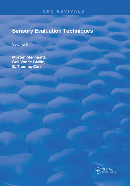 Book cover of Sensory Evaluation Techniques: Volume 2 (Routledge Revivals #2)