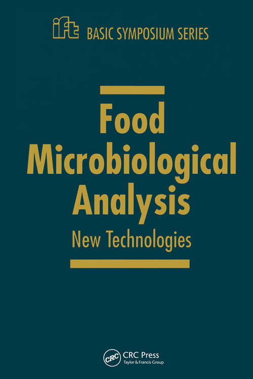 Book cover of Food Microbiology and Analytical Methods: New Technologies (Ift Basic Symposium)