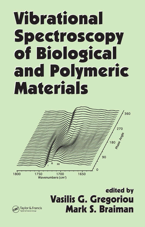 Book cover of Vibrational Spectroscopy of Biological and Polymeric Materials (1)