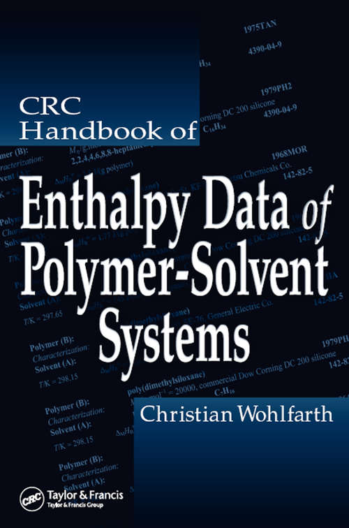 Book cover of CRC Handbook of Enthalpy Data of Polymer-Solvent Systems