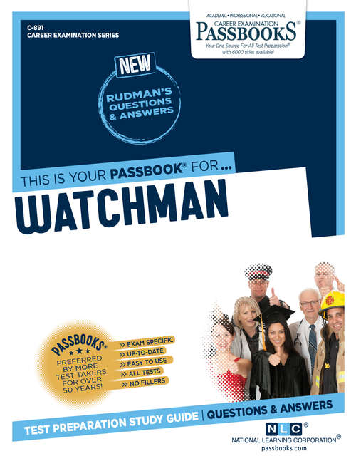 Book cover of Watchman: Passbooks Study Guide (Career Examination Series)