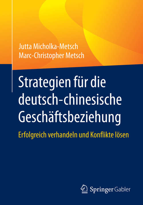 Book cover of Strategien für die deutsch-chinesische Geschäftsbeziehung