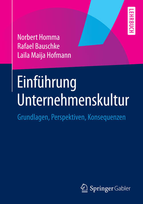 Book cover of Einführung Unternehmenskultur