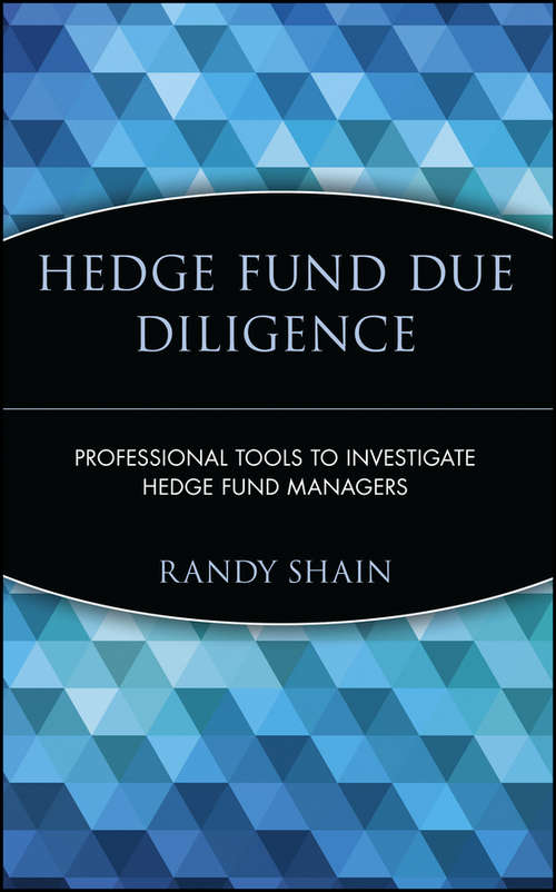 Book cover of Hedge Fund Due Diligence