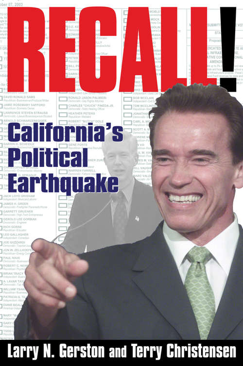 Book cover of Recall!: California's Political Earthquake