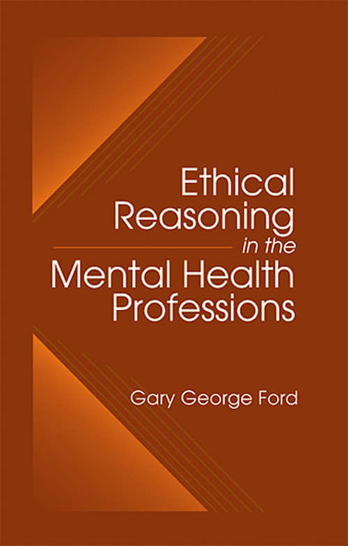 Book cover of Ethical Reasoning in the Mental Health Professions