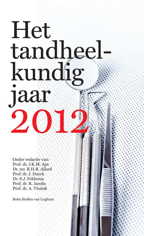 Book cover of Het Tandheelkundig Jaar 2012