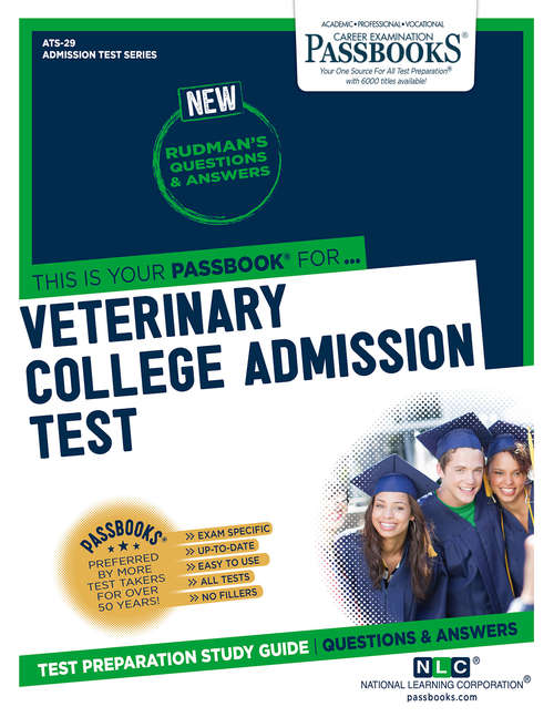 Book cover of VETERINARY COLLEGE ADMISSION TEST (VCAT): Passbooks Study Guide (Admission Test Series)