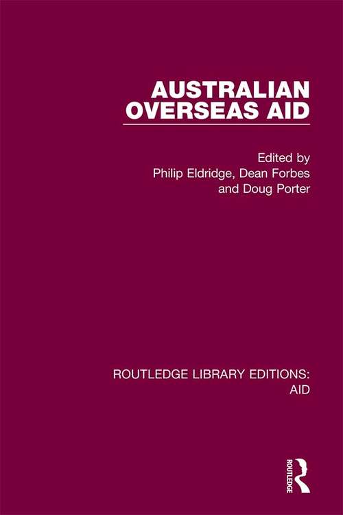 Book cover of Australian Overseas Aid