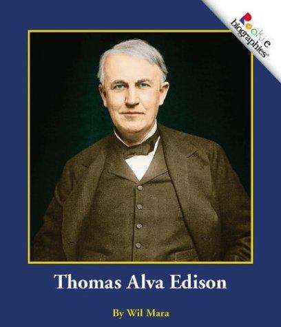 Book cover of Thomas Alva Edison  (Rookie Biographies)
