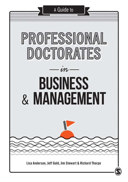 Book cover of A Guide to Professional Doctorates in Business and Management