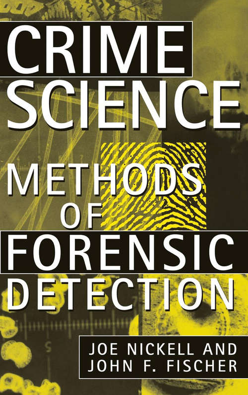 Book cover of Crime Science: Methods of Forensic Detection