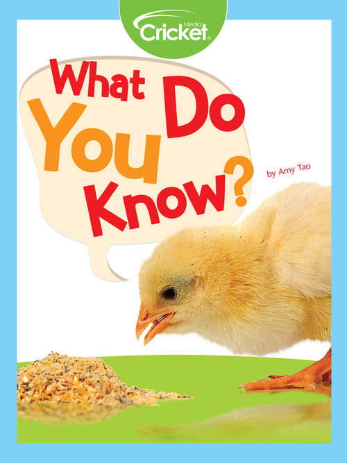 Book cover of What Do You Know?