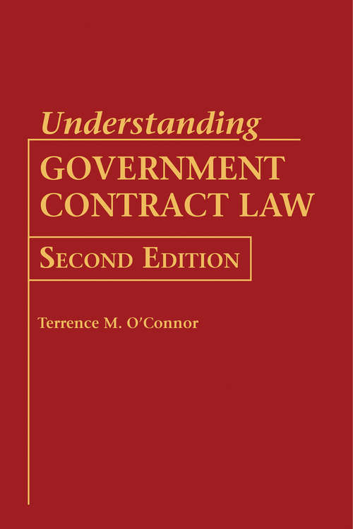 Book cover of Understanding Government Contract Law