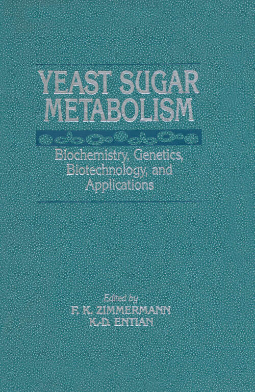 Book cover of Yeast Sugar Metabolism