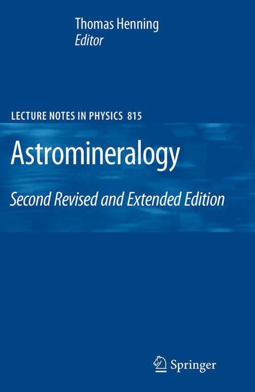 Book cover of Astromineralogy (Lecture Notes in Physics #815)