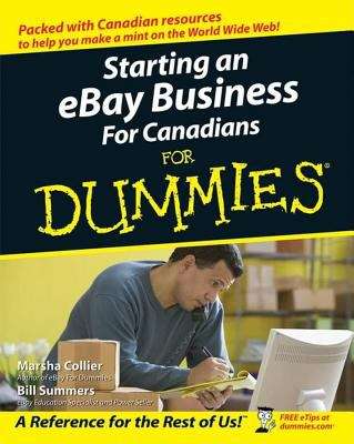 Book cover of Starting an eBay Business For Canadians For Dummies