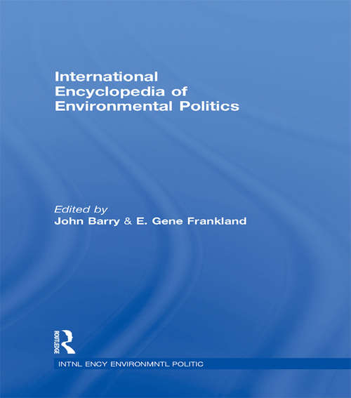 Book cover of International Encyclopedia of Environmental Politics